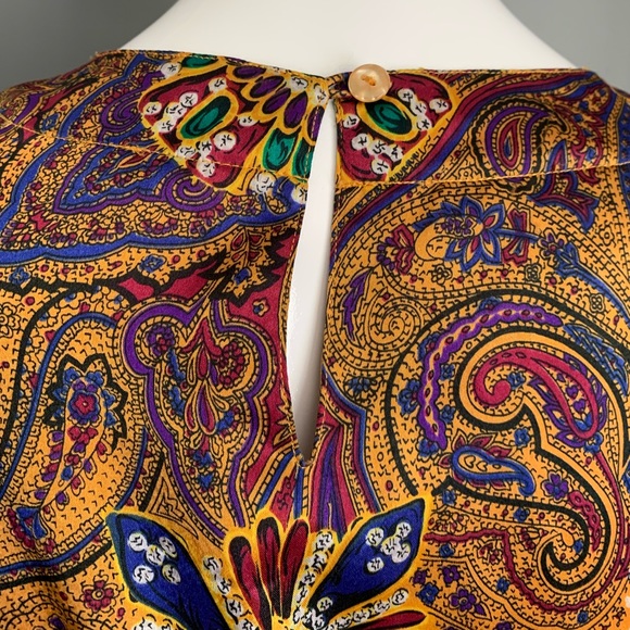 vintage Bethany : polyester multicolored blouse - Picture 6 of 11